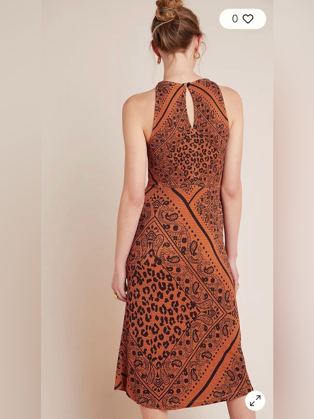 Farm Rio Alyse Knit Midi Paisley Anthropologie - Picture 7 of 8